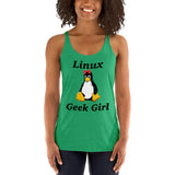 Linux Geek Girl Computer nerd, Women's Racerback Tank